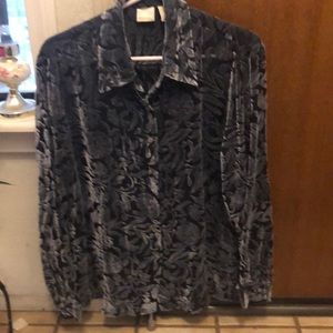 Merona long sleeves buttoned down sheer shirt 39% silk pristine condition